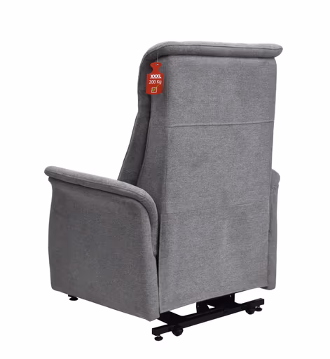 TV-Sessel MARCIO - Aufstehhilfe, Relaxfunktion, Stoff, Hellgrau