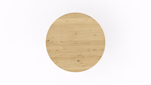 Esstisch Phoenix - LBH ca. 140x140x75 cm, Eiche massiv, Bianco geölt, rund