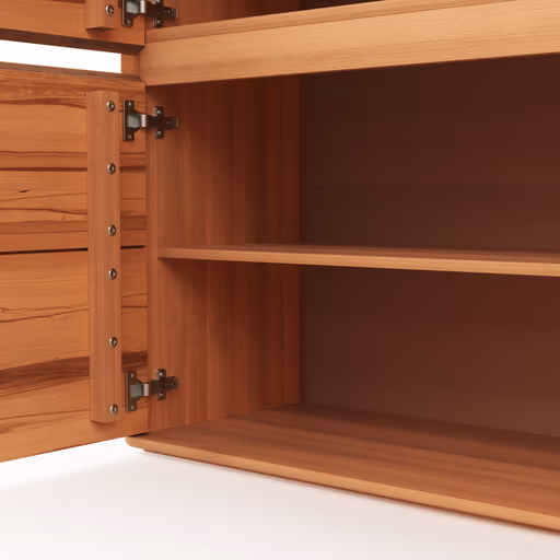 Highboard Hillsboro - Buche/Kernbuche natur, geölt