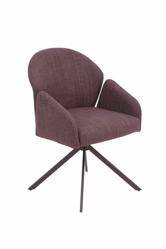 Armlehnstuhl - drehbar, Stoff, Wildberry