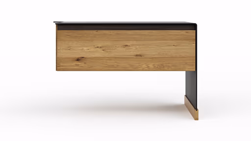 Nachtkonsole Baltimore - Rechts, Wildeiche massiv, Metall