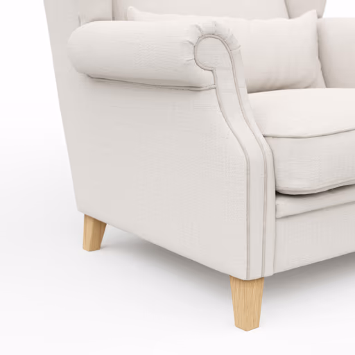 Sessel Mapleton - Stoff, Creme