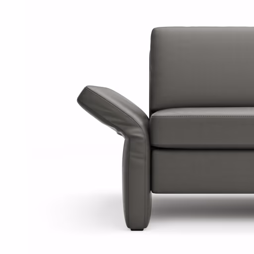 Sessel Arima - Leder, Anthrazit