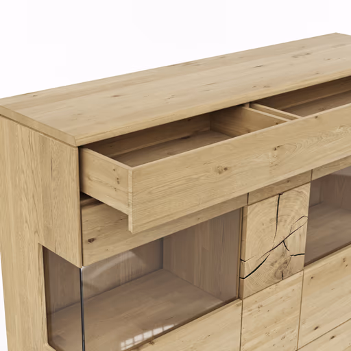 Highboard Amora - Wildeiche massiv bianco