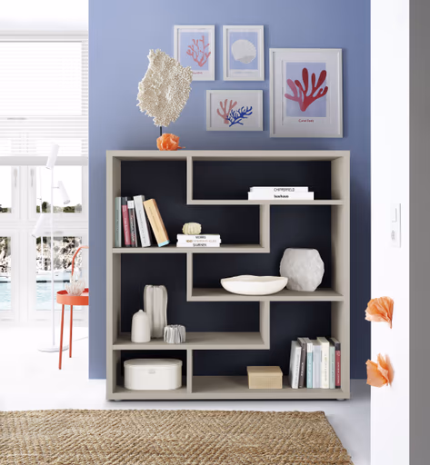 Raumteiler - B ca. 130 cm, Taupe