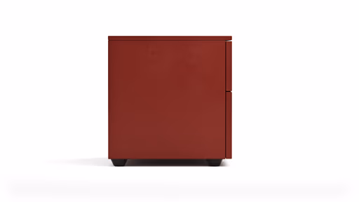 Nachttisch Loretto - Lack matt, Bordeaux