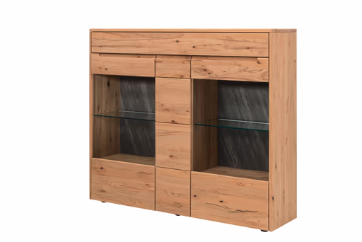 Highboard - Astbuche massiv