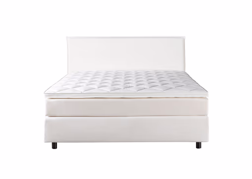 Boxspringbett Premium Line Board - Liegefläche ca. 180x200 cm, Stoff, Weiß