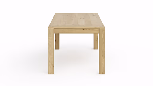 Esstisch Amora - ausziehbar, LB ca. 180x90 cm, Wildeiche massiv bianco