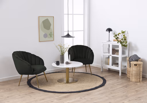 Loungestuhl - Samt, Dunkelgrün