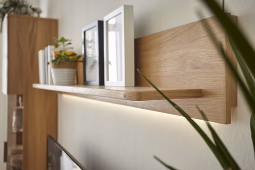 Wohnwand Paso - Holzfarben Bianco