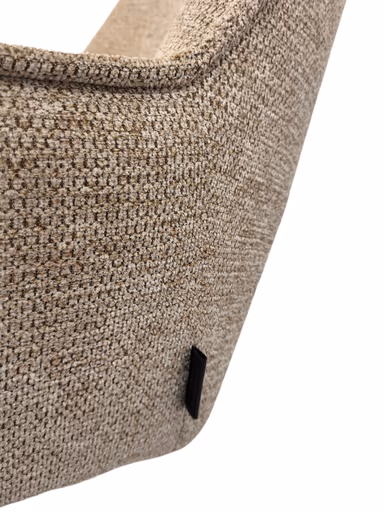 Armlehnstuhl MARESA - drehbar, Stoff, Braun