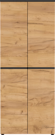 Aktenschrank GRIFFIN - B ca. 80 cm, Graphit, Eiche Nachbildung