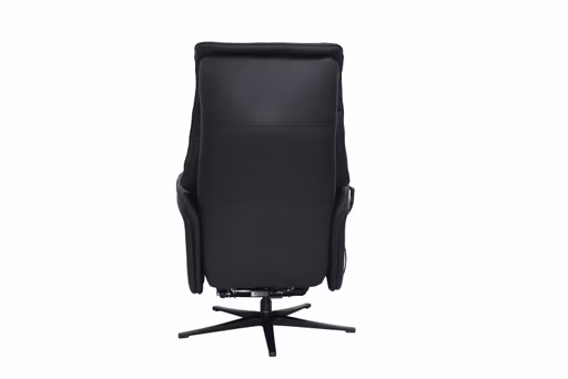 TV-Sessel MAREK - drehbar, Relaxfunktion, Kopfteilverstellung, Leder, Schwarz