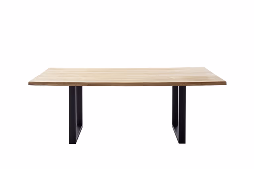 Esstisch - LB ca. 180x100 cm, Wildeiche massiv geölt, Baumkante