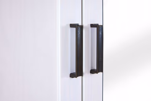 Drehtürenschrank - B ca. 215 cm, Weiß, Oak Colori