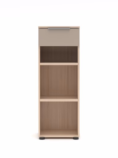 Büroregal - B ca. 40 cm, Riva Eiche Nachbildung, Kaschmir