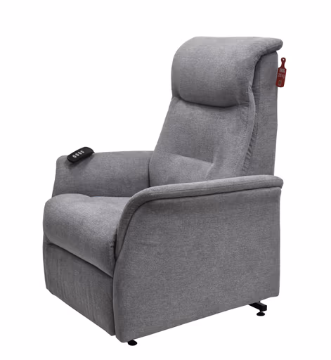 TV-Sessel MARCIO - Aufstehhilfe, Relaxfunktion, Stoff, Hellgrau