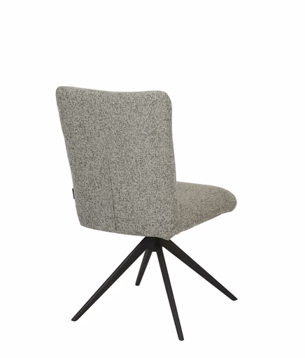 Stuhl MYLENE - drehbar, Stoff, Schlamm