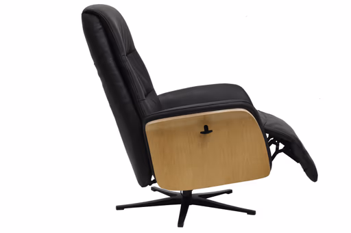 TV-Sessel MARCES - drehbar, Relaxfunktion, Kopfteilverstellung, Leder, Schoko