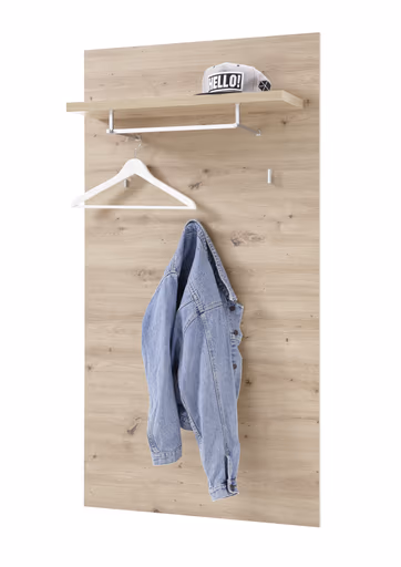 Garderobenpaneel - B ca. 78 cm, Artisan Eiche Nachbildung