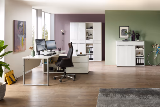 Büroregal - B ca. 40 cm, Weiß