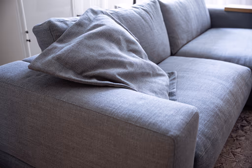 Ecksofa Juni - 1,5-Sitzer mit Longchair rechts, Stoff, Petrol