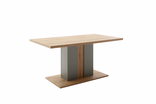 Esstisch - LB ca. 160x90 cm, Eiche Evoke Nachbildung, Salbeigrün