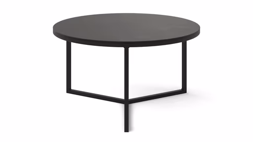 Couchtisch Joan 4 - LBH ca. 58x58x33 cm, Metall, Schwarz