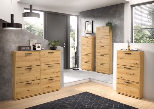 Schuhkipper - B ca. 59 cm, Artisan Eiche Nachbildung