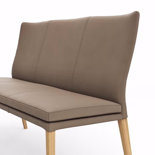 Polsterbank Tuma - Breite ca. 155 cm, Leder, Kitt