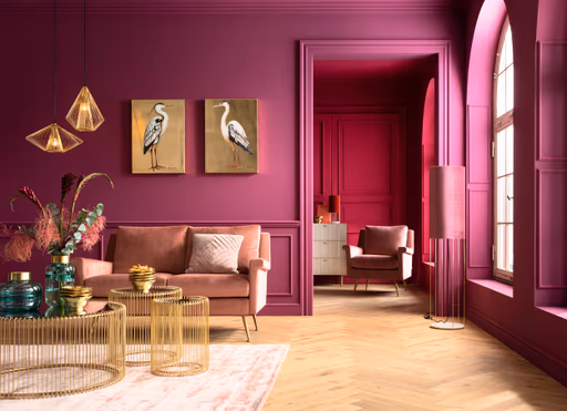 Beistelltisch- 2-er Set, Messing, Pulverbeschichtet, Goldfarben, Glas