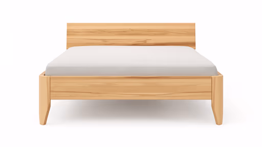 Bettgestell 1660 - Liegefläche ca. 140x200 cm, Kernbuche massiv, geölt