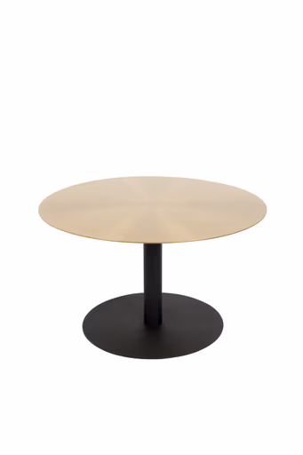 Couchtisch - DH ca. 60x35 cm, Messingfarben/Schwarz