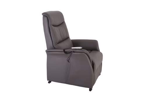 TV-Sessel MARLO - Aufstehhilfe, Relaxfunktion, Kopfteilverstellung, Stoff, Braunbeige