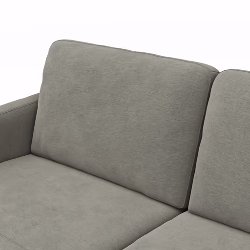 Wohnlandschaft Enna - Longchair links, 2,5-Sitzer, Ecke rechts, Stoff, Grau