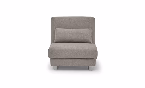 Funktionssessel EASY Optik A - 1-Sitzer, 80 cm inkl. Schlaffunktion, Stoff, Grau