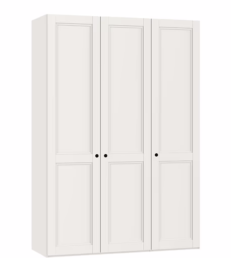 Drehtürenschrank JOIN IT- B ca. 152 cm., Cremeweiss, Weiss