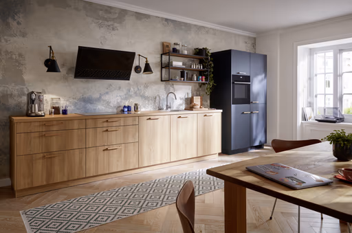 Küchenzeile 51.210 GL 2 525, tiefblau matt