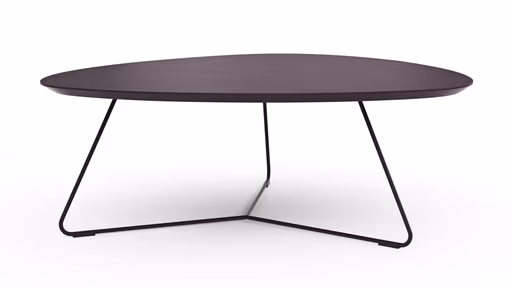 Couchtisch Fano - LBH ca. 87x78x33 cm, Fenix, Aubergine