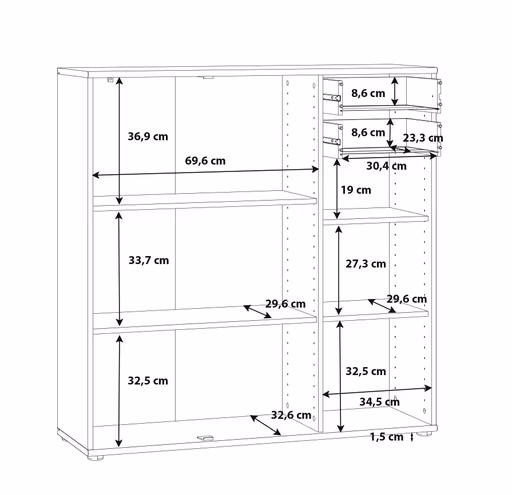 Kommode FAIK - Eiche Dekor