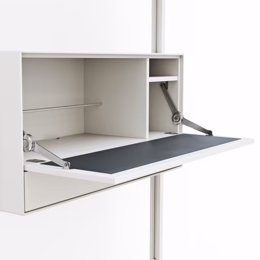 Regal Edge - BH ca. 97x210 cm, Lack, Weiß