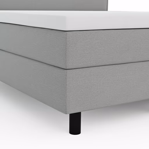 Boxspringbett Valencia - Liegefläche ca. 160x200 cm, Stoff, Zink