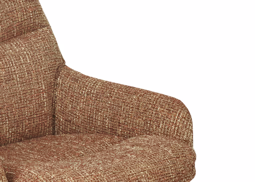 Armlehnstuhl MATTEA - drehbar, Stoff, Bordeaux