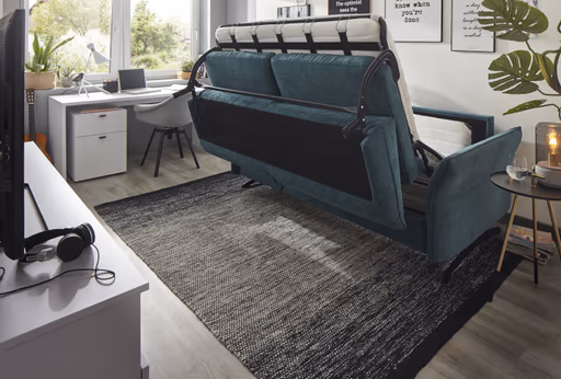 Sofa Melida - 2,5-Sitzer inkl. Schlaffunktion, Stoff, Smaragd