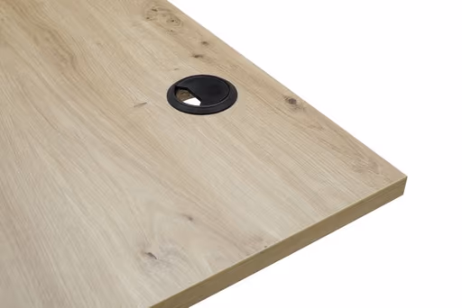 Schreibtisch - höhenverstellbar, LB ca. 160x77 cm, Artisan Eiche Nachbildung, Schwarz