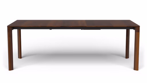 Esstisch 3400 - ausziehbar, LB ca. 220x100 cm, Astiger Nussbaum massiv