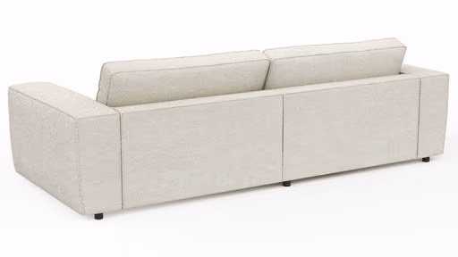Sofa Lilaia - 1,5-Sitzer XL Tief mit 1,5-Sitzer XL, Stoff, Creme