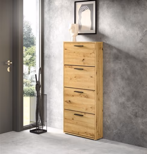 Schuhkipper - B ca. 59 cm, Artisan Eiche Nachbildung