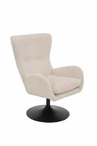 Sessel - drehbar, Stoff, Beige